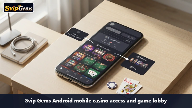 Svip Gems at the vault ribbon, about photo 1: svip gems android mobile casino access
